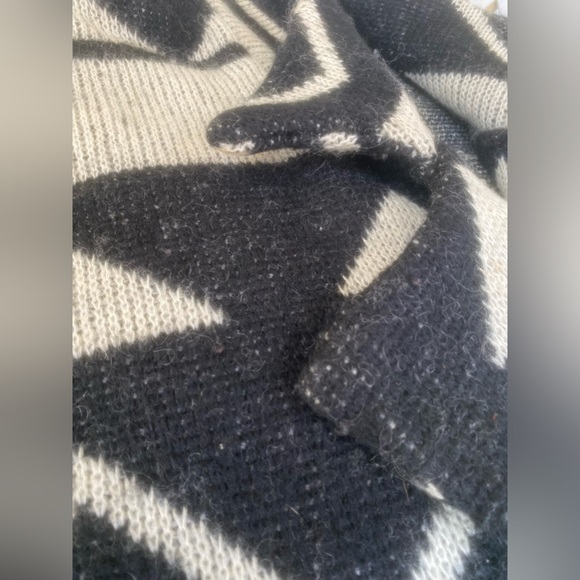 80s vintage i.b. diffusion heavy knit wool blend double breast sweater coat sz L - Picture 5 of 11